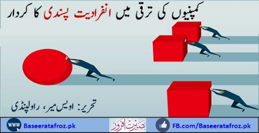 کمپنیوں کی ترقی میں انفرادیت پسندی کا کردار