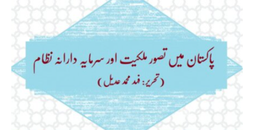 پاکستان میں تصور ملکیت اور سرمایہ دارانہ نظام