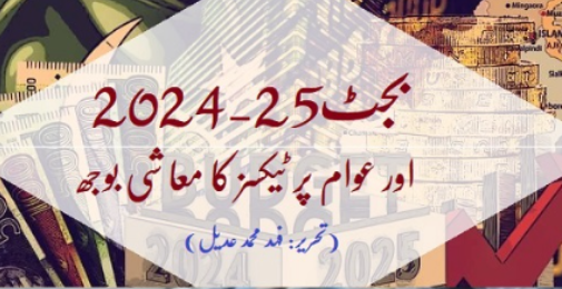 بجٹ 2024-25: عوام پر ٹیکسز کا معاشی بوجھ